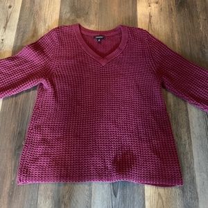 Lands End waffle knit wide arm sweater. Worn a few times‎